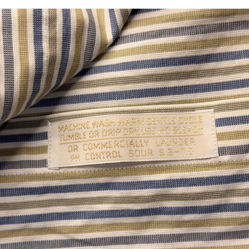 Nordstrom Classic Men's Striped Long Sleeve Button Down Shirt Size 16 1/2 35 - Picture 7 of 8